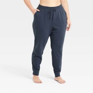 Women's Mid-Rise French Terry Joggers - All in Motion Color: Slate (navy)